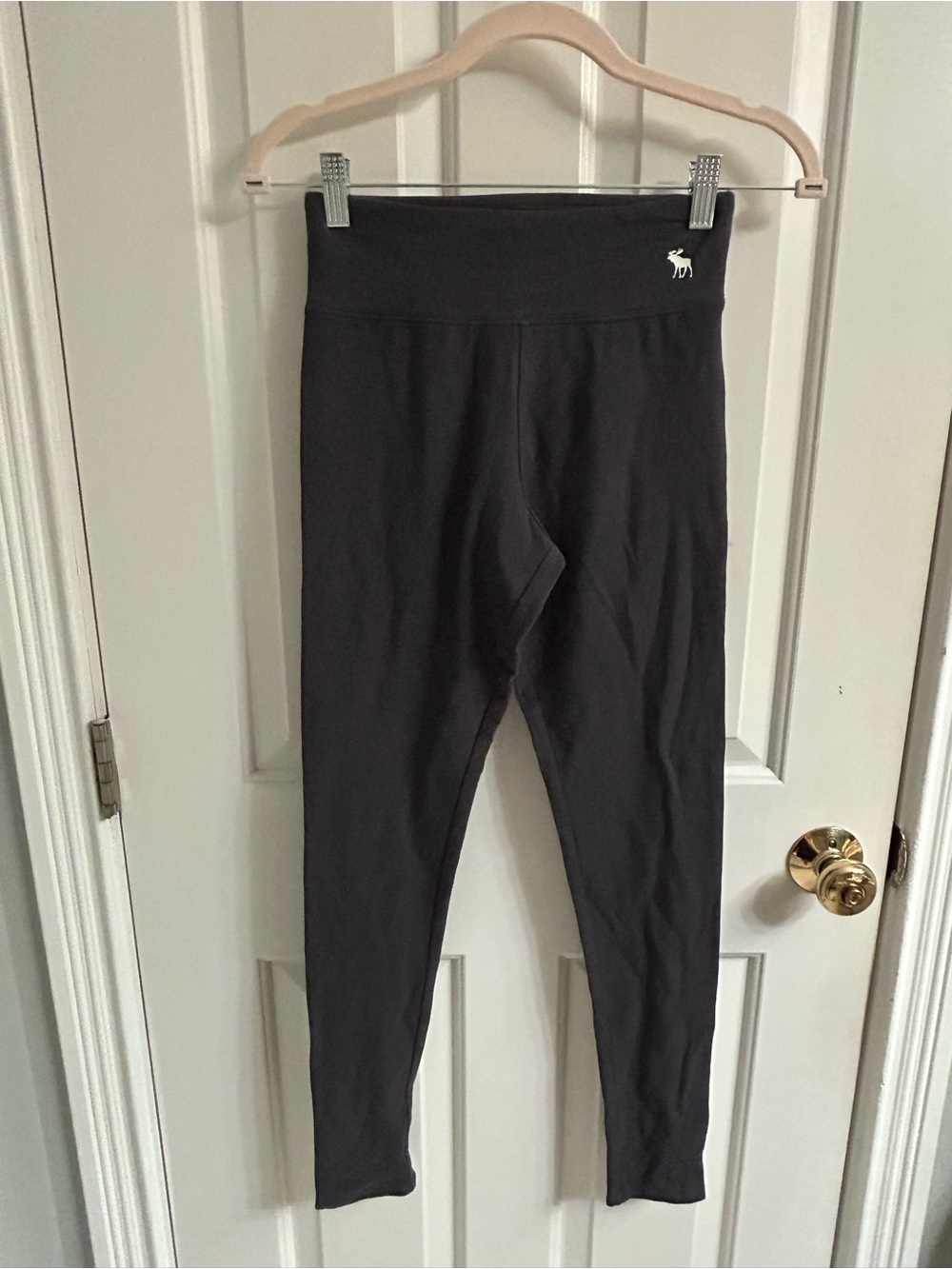 abercrombie kids gray  high-waist leggings